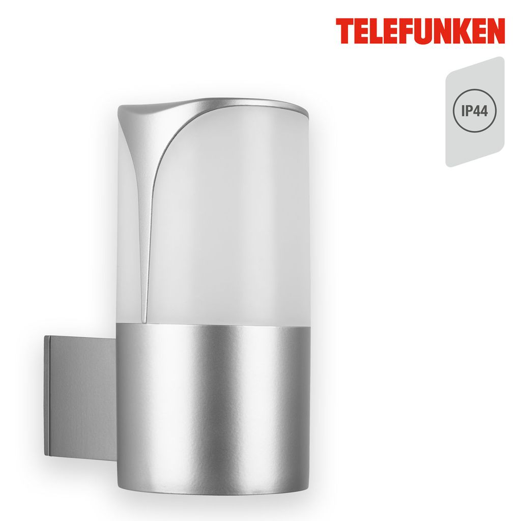 Außenleuchte, silber, 1x E27 exkl.