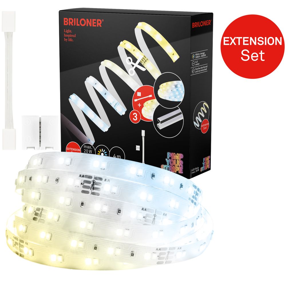 Pimp Your Stripe Erweiterungsset LED Strip 4m, CCT, Fernbedienung