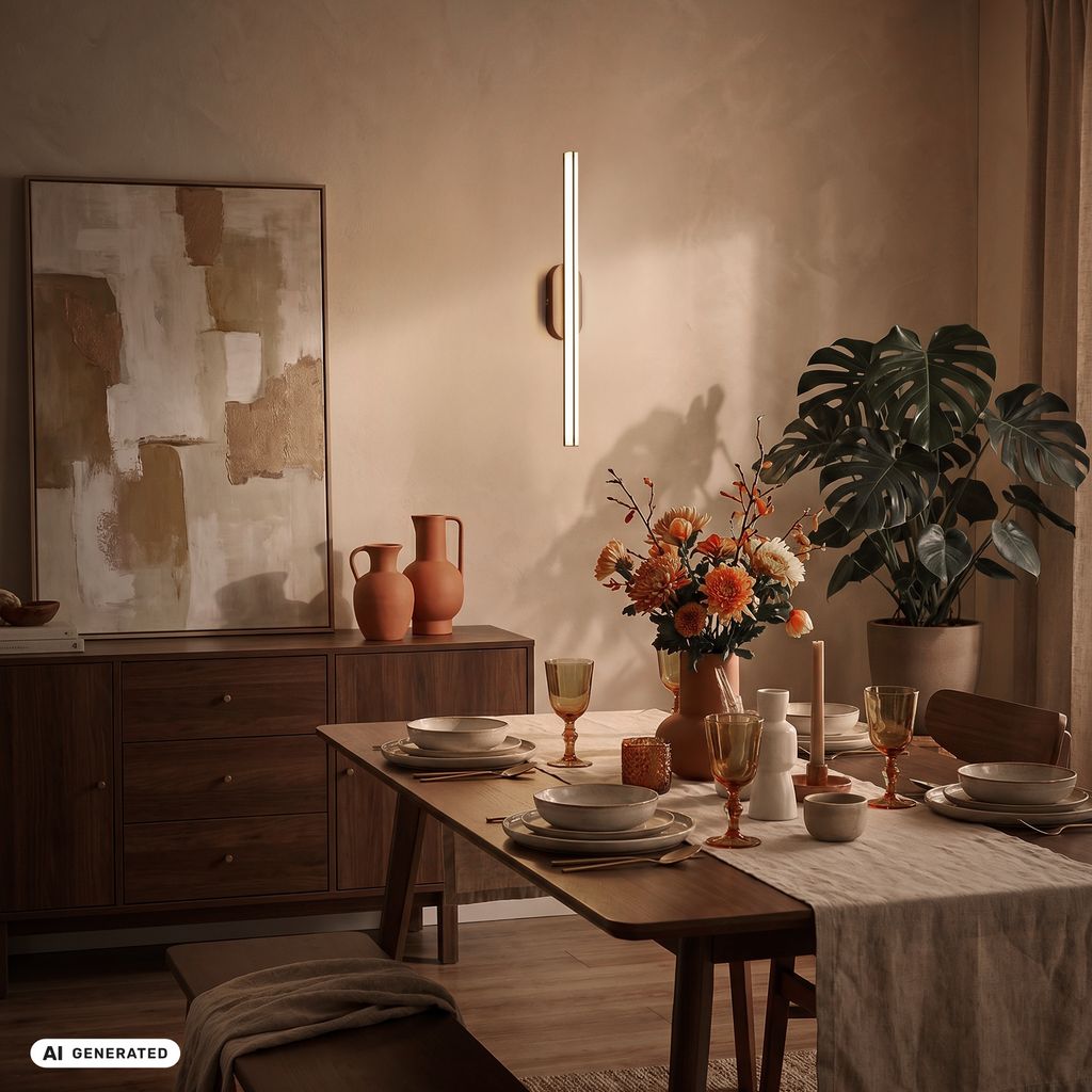 Ruth Wandlampe - 12W, 1200lm, LED, Warmweiß, Anthrazit-Bronze Metallic