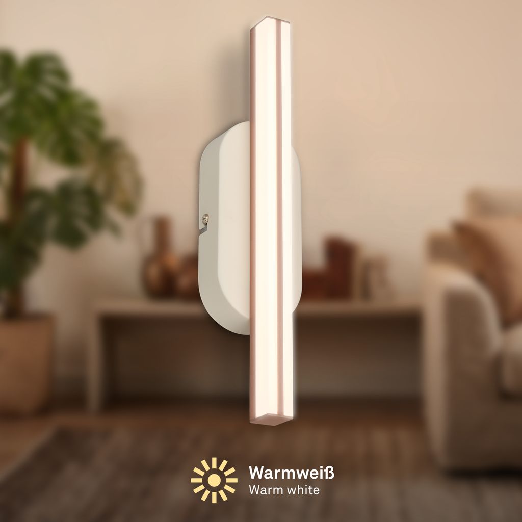 Ruth Wandlampe - 7W, 600lm, LED, Warmweiß, Warm Grey-Coffee