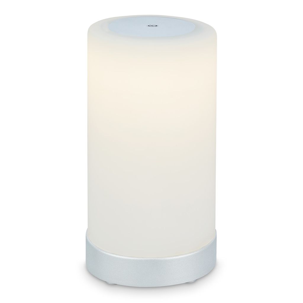 LED Akku Tischleuchte, Ø12,5 cm, LED-Modul,  3W, 350 lm, schwarz