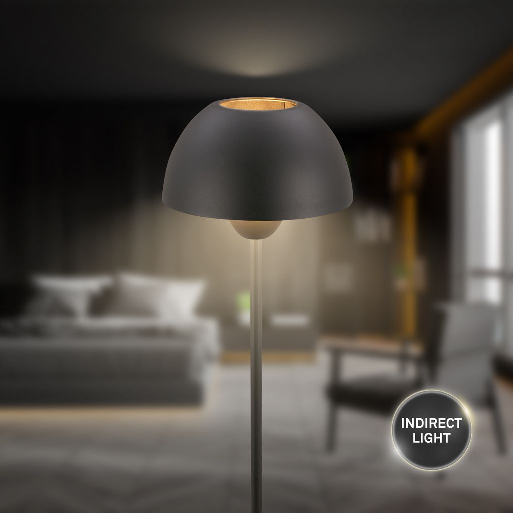 Gryde Floor Lamp - Switch, E27 socket, max. 10W, Black