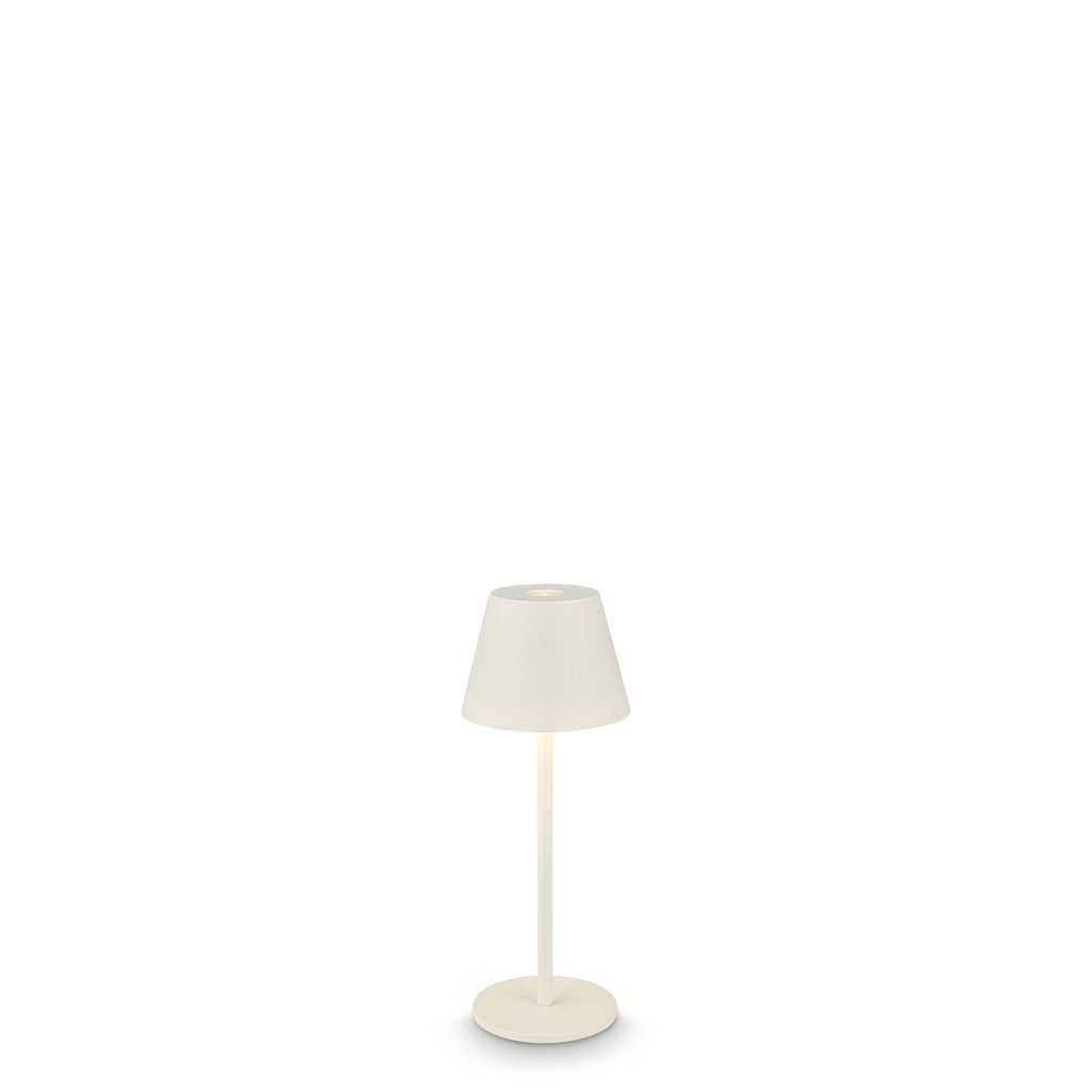 Kiki Nano Tischlampe - 1,5W, 130lm, Akku, LED, Dimmbar, Warmweiß, Altweiß
