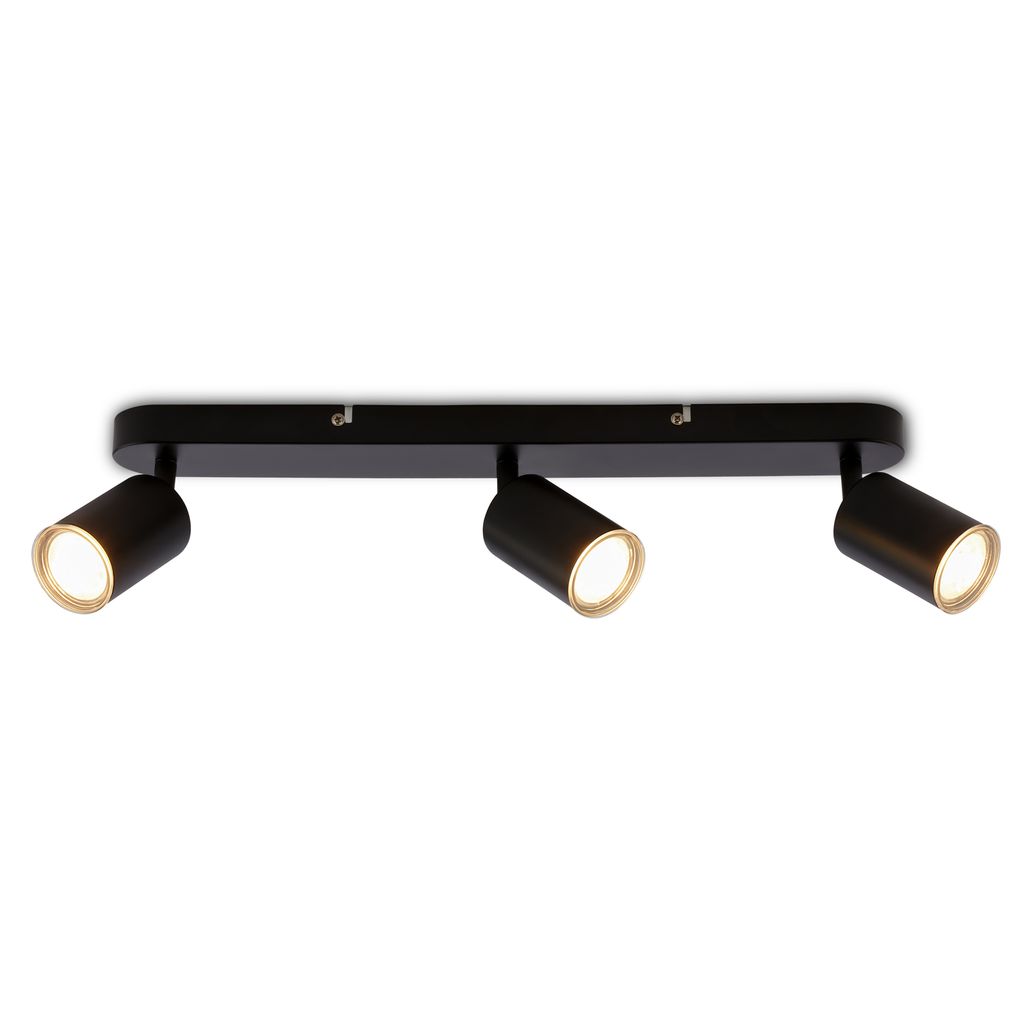 Nerida Deckenstrahler 47,5 cm - GU10 Fassung, max. 9W, Schwenkbar, IP44, Schwarz