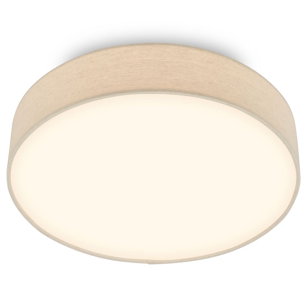 Duck Deckenlampe Ø38 cm - 24W, 2600lm, LED, Warmweiß, Stoffschirm, Beige