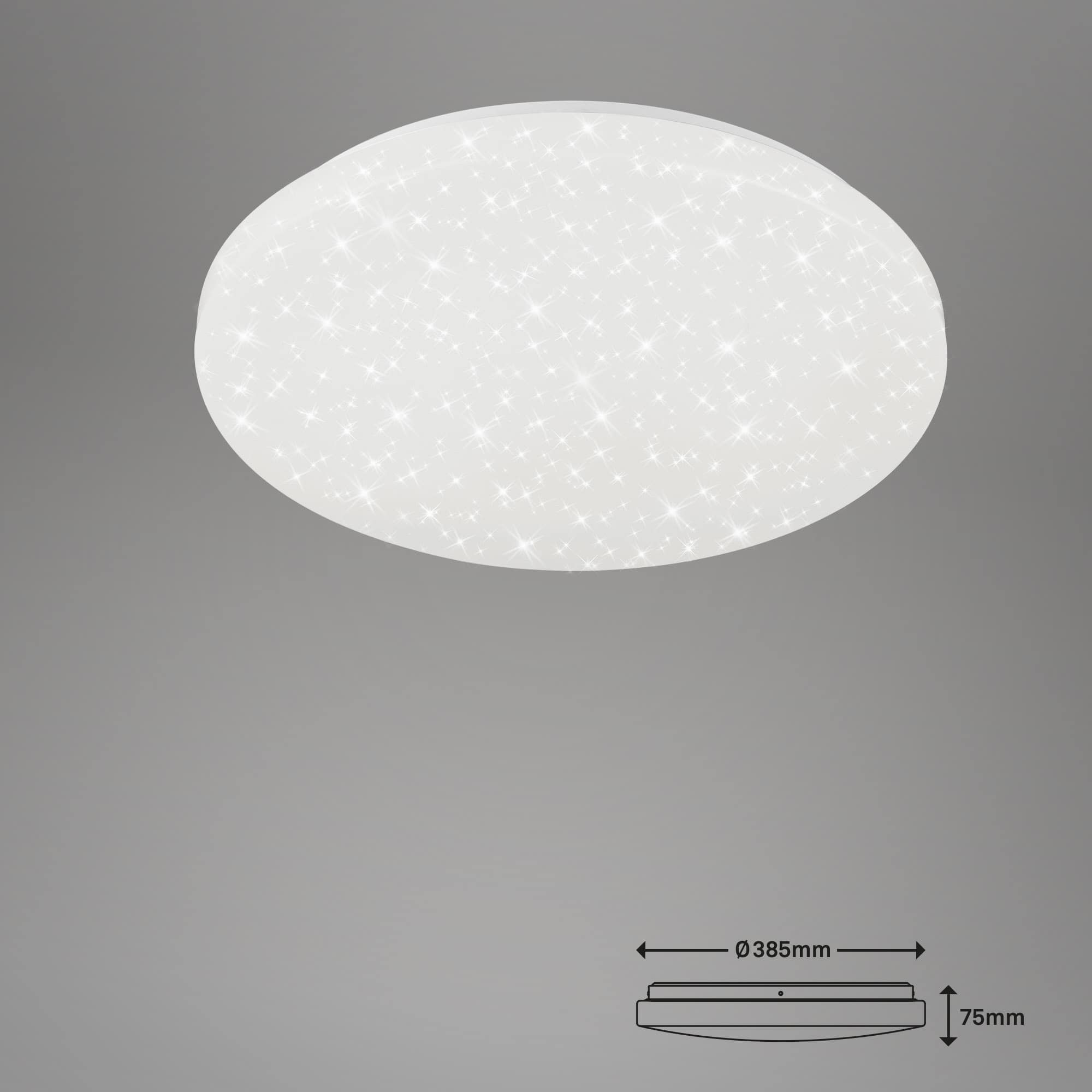 STERNENHIMMEL LED Deckenleuchte, Ø 38,5 cm, 18 W, Weiß