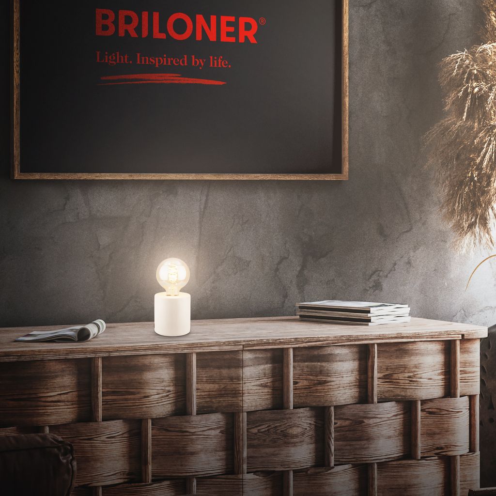 Tischlampe Tischleuchte Schlafzimmer Büro Kabelschalter Keramik Flur 6