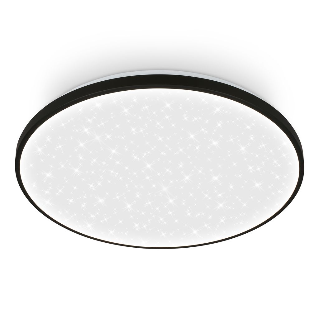 Luxion Deckenleuchte Ø48 cm - 60W, 8000lm, LED, Sternenhimmel, Dimmbar, Schwarz