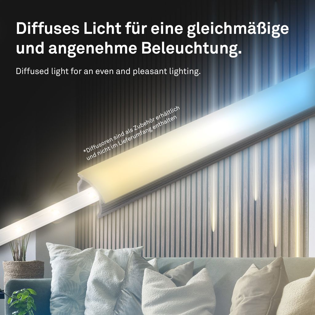 Pimp your Panel Starterset LED Stripe CCT Leiste Wohnzimmer Flur Zubehör Paneele 1