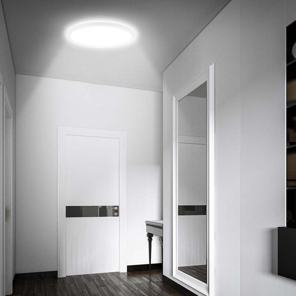 LED Deckenlampe Bewegungsmelder IP44 LED Badlampe Badezimmerleuchte Flach 6