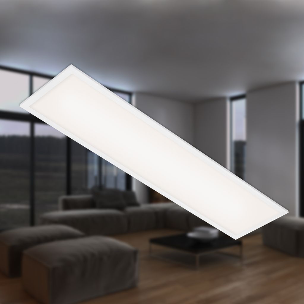 Simple LED Panel, neutral white light, rectangular form, 22W, white