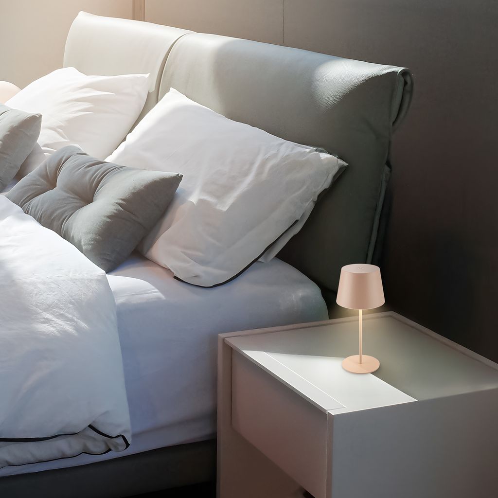 Nivo Tischlampe - 1,2W, 120lm, Kabellos, LED, Touch, Dimmbar, Beige