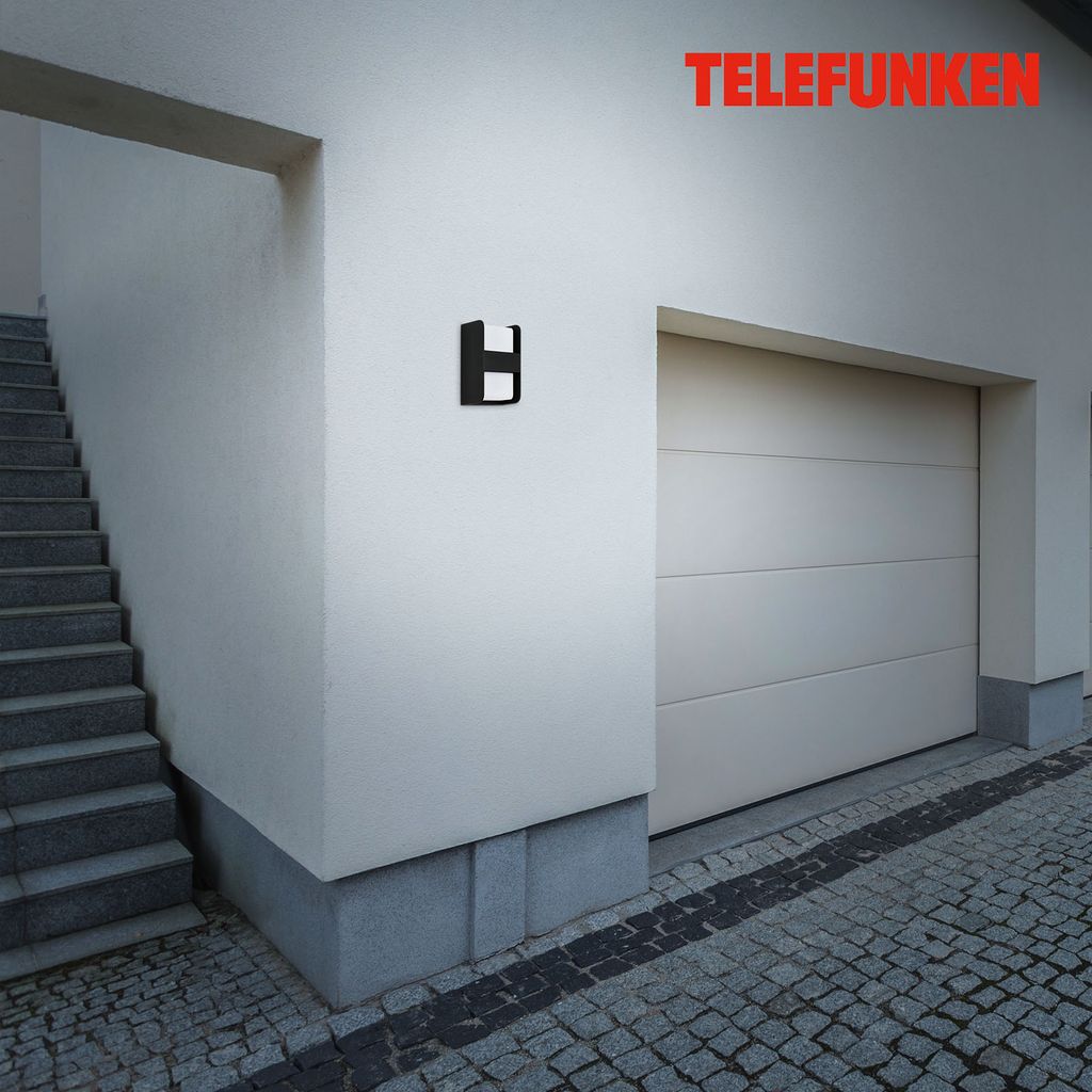 TELEFUNKEN Luminaire d'extérieur 21,5 cm 1x exkl. E27 60W noir