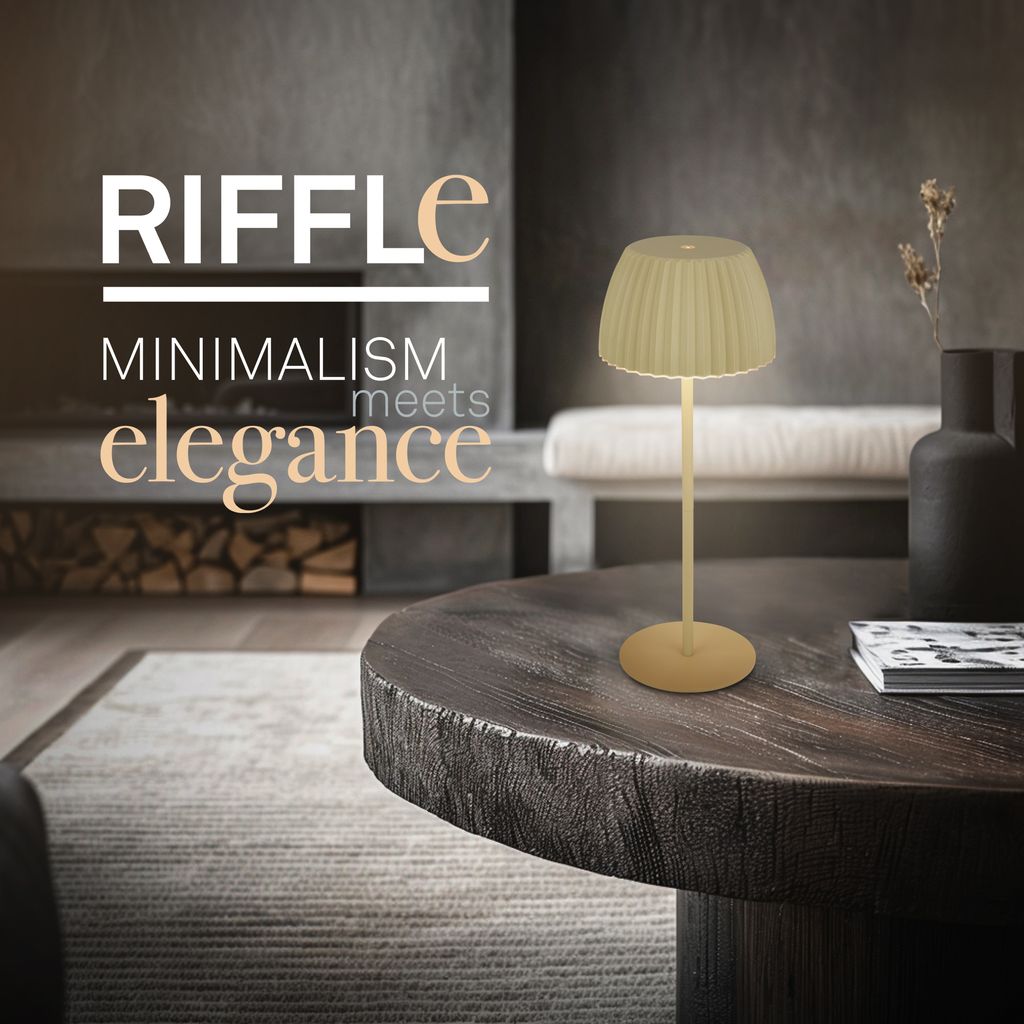 LED Tischlampe Akku LED Tischleuchte Dimmbar Kabellos Touch Aussen/Innen 1