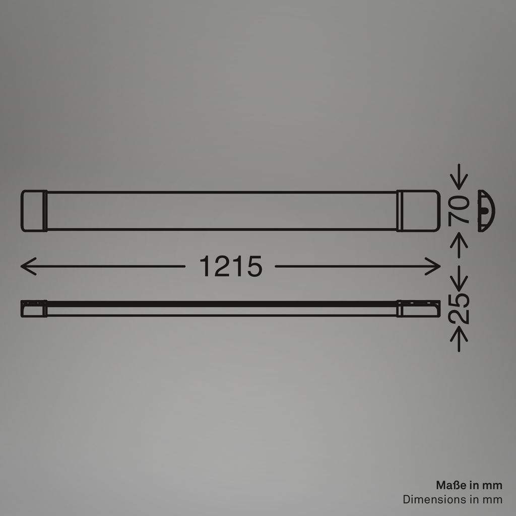 Wara Under-Cabinet Light 61.5 cm - 30W, 3300lm, LED, Daylight White, White