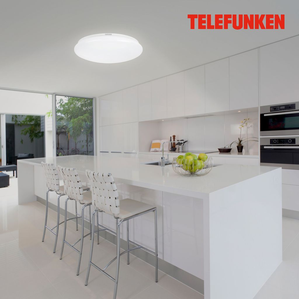 TELEFUNKEN LED Deckenleuchte, Ø 40 cm, 20 W, Weiß