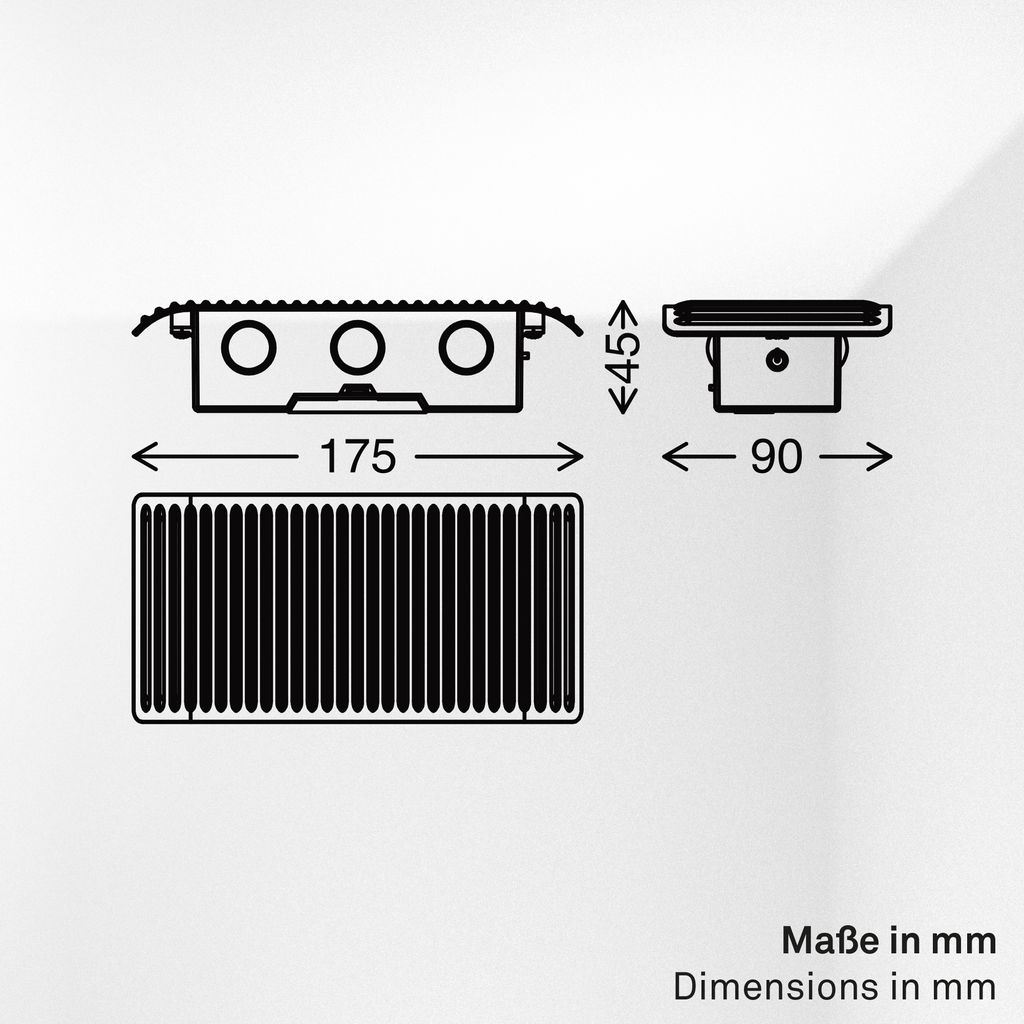 Fade Wandleuchte - 1W, 150lm, Akku, LED, Touch, Dimmbar, Anthrazit
