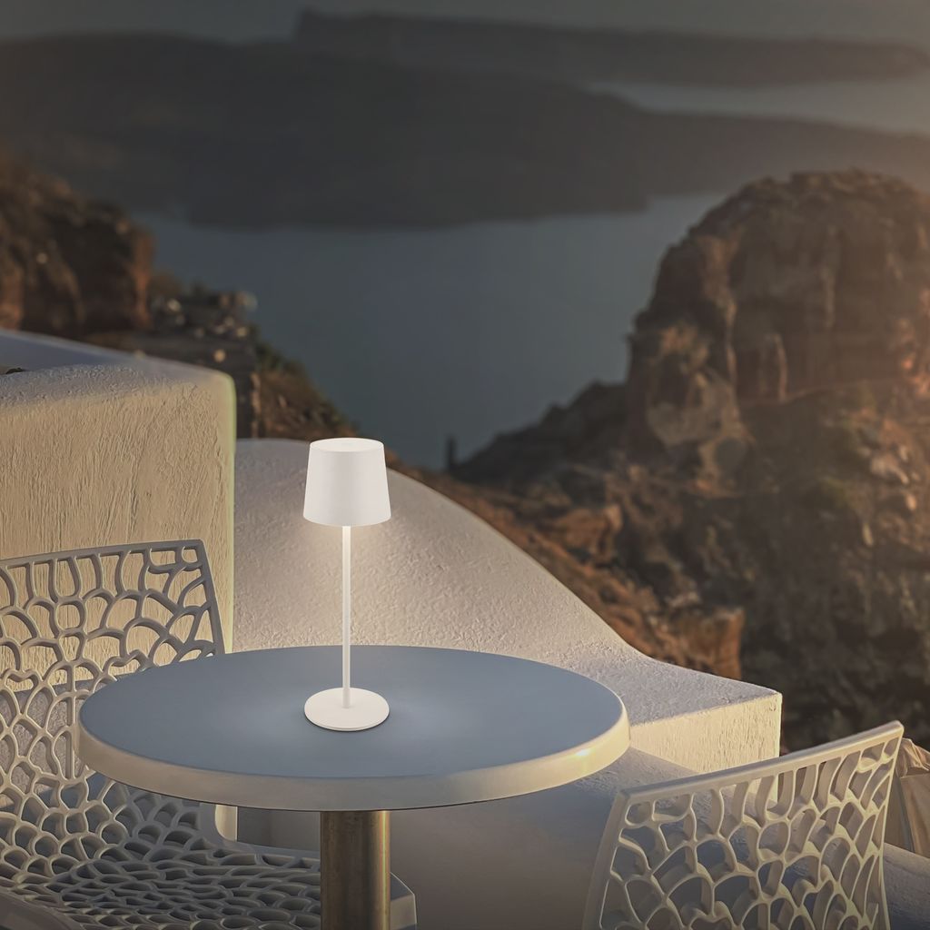 LED Tischlampe Akku LED Tischleuchte Dimmbar Kabellos Touch Aussen/Innen 4