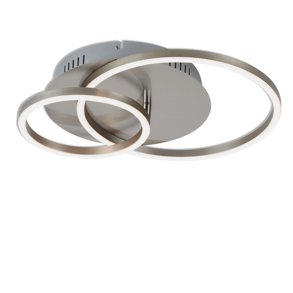 LED Deckenleuchte, 39 cm, 30 W, Matt-Nickel
