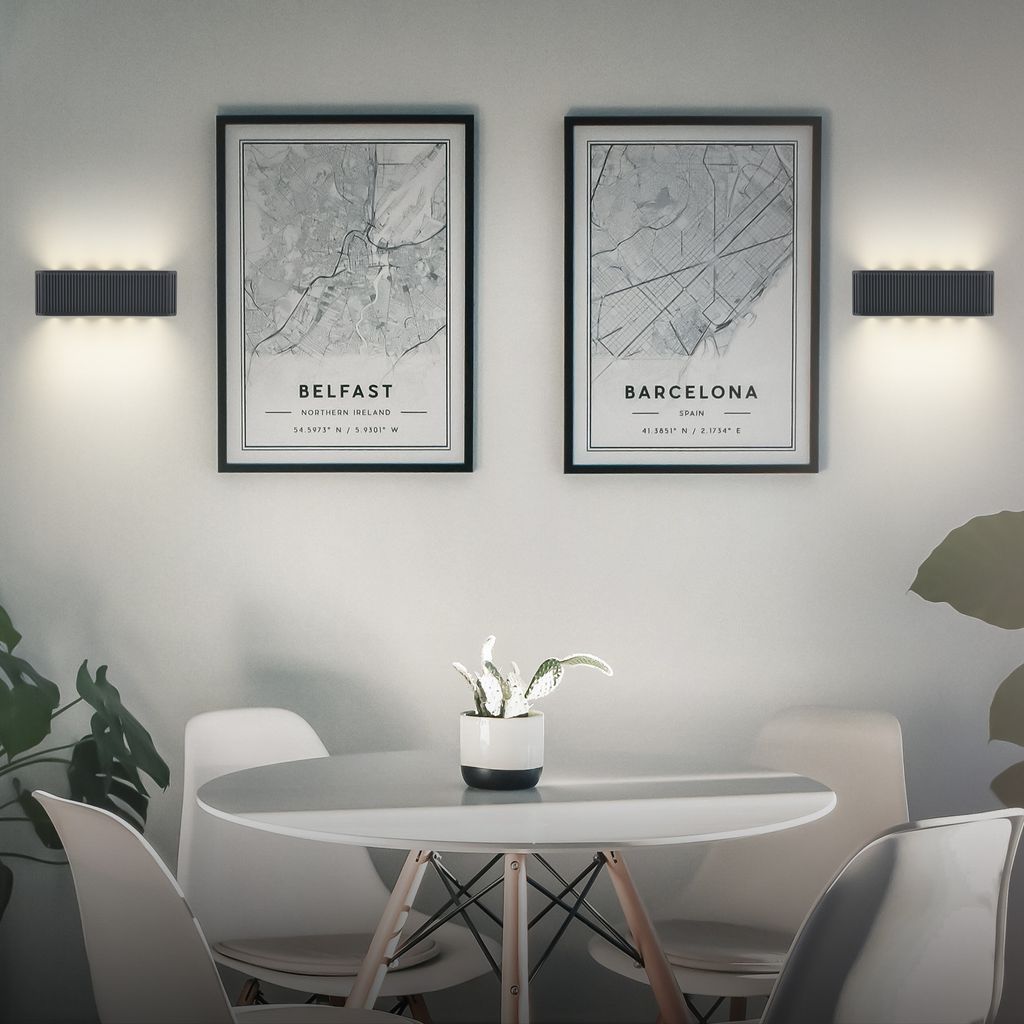 Fade Wandleuchte - 1,5W, 250lm, Akku, LED, Touch, Dimmbar, Anthrazit