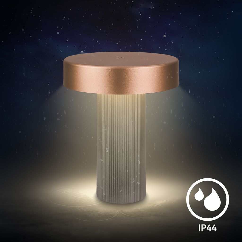Bito Table Lamp - 3W, 300lm, Cordless, LED, Dimmable, Warm White, Metallic Anthracite
