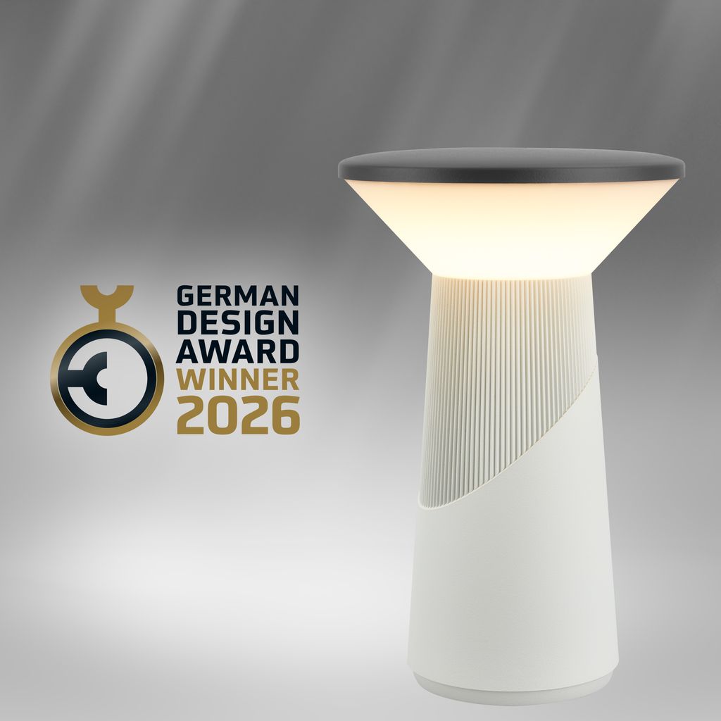 Pilia Table Lamp - 2.6W, 200lm, LED, Cordless, Dimmable, Touch, Light Grey