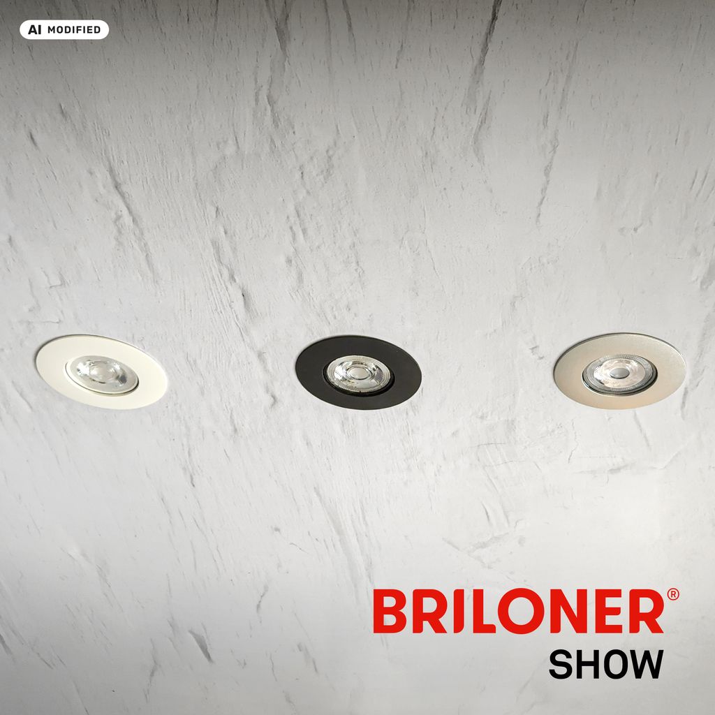 Show Einbaustrahler 68mm 3er Set - 230V, 4,9W, 480lm, LED, Warmweiß, Weiß