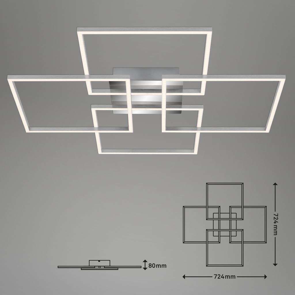 LED Frame 72,4 cm 4x12W 1300lm chrom