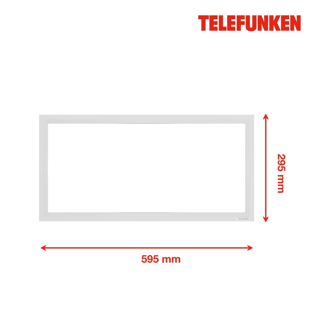 TELEFUNKEN LED Panel 59,5 cm 36W 3900lm weiß