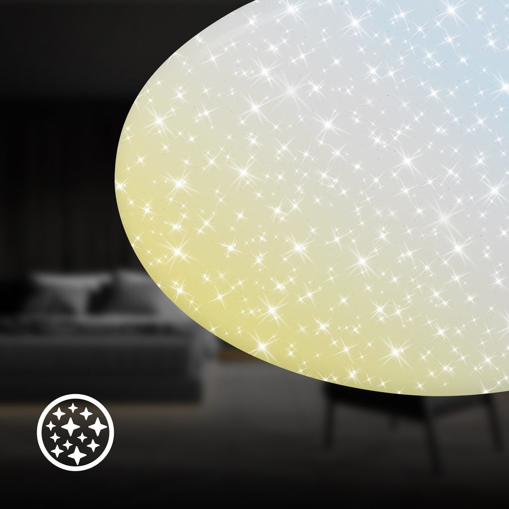 LED Deckenlampe Deckenleuchte Dimmbar Fernbedienung CCT Wohnzimmer Ultra hell 3