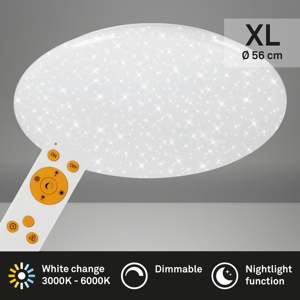 STERNENHIMMEL LED Deckenleuchte, CCT, Nachtlicht, Fernbedienung, Dimmbar
