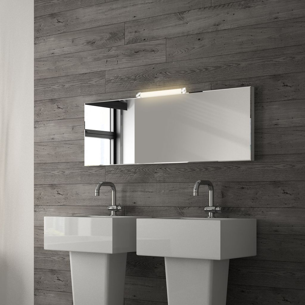 LED Spiegelleuchte. chrom. LED/10W 2