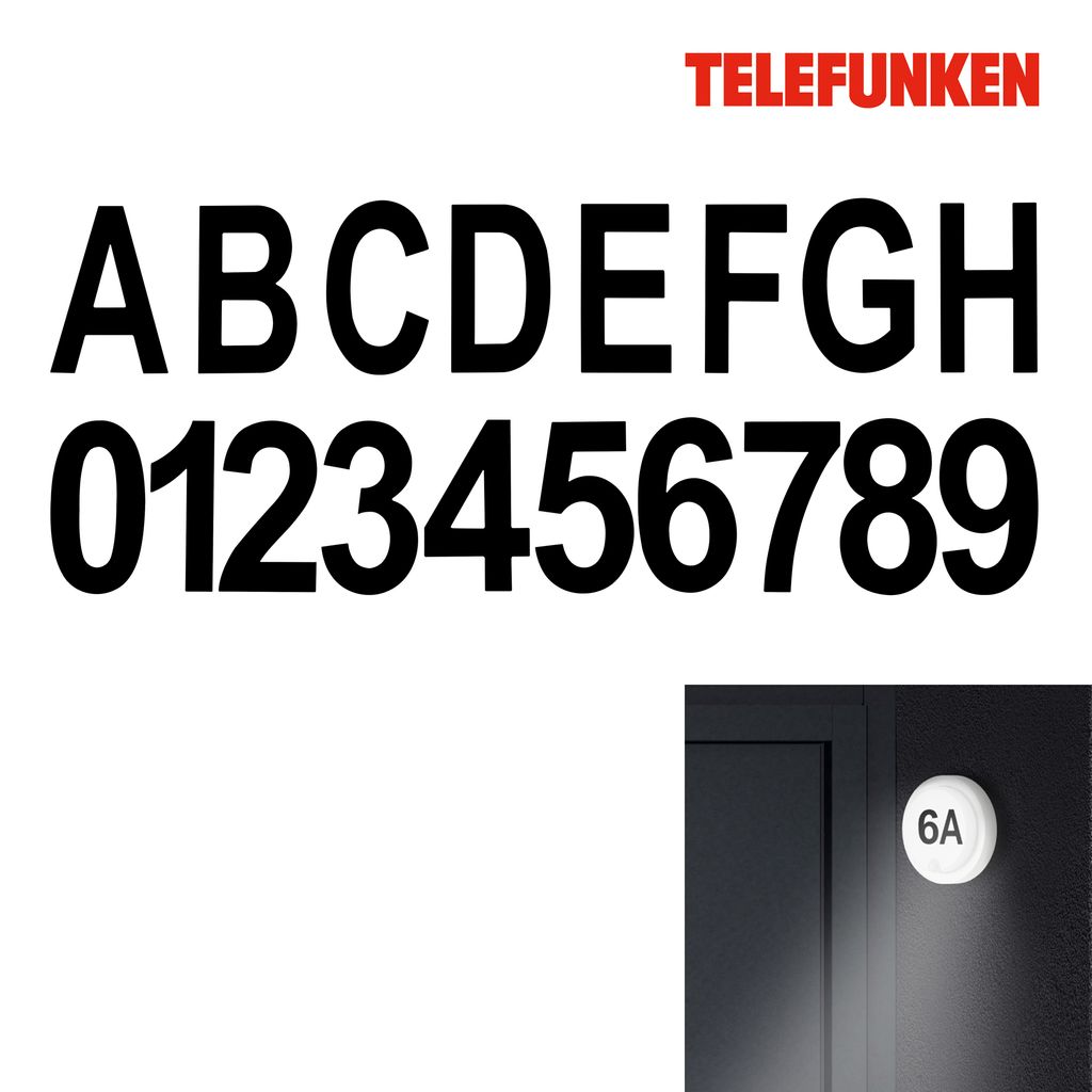 Telefunken NUMBERS - Wand-& Deckenleuchte - 314800TF - 7.5 cm 2