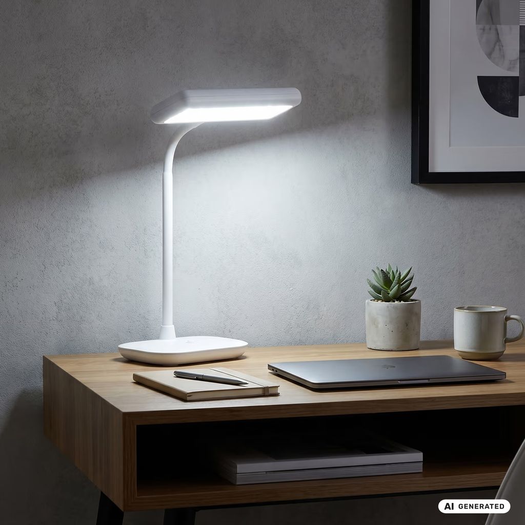 LED Tischleuchte, 44 cm, 7,5 W, Weiß