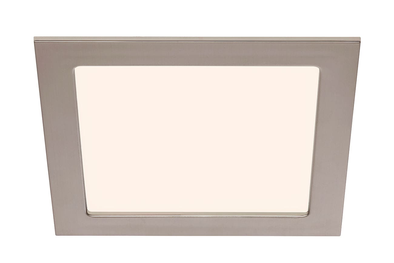 LED Einbauleuchte, 17 cm, 12 W, Matt-Nickel