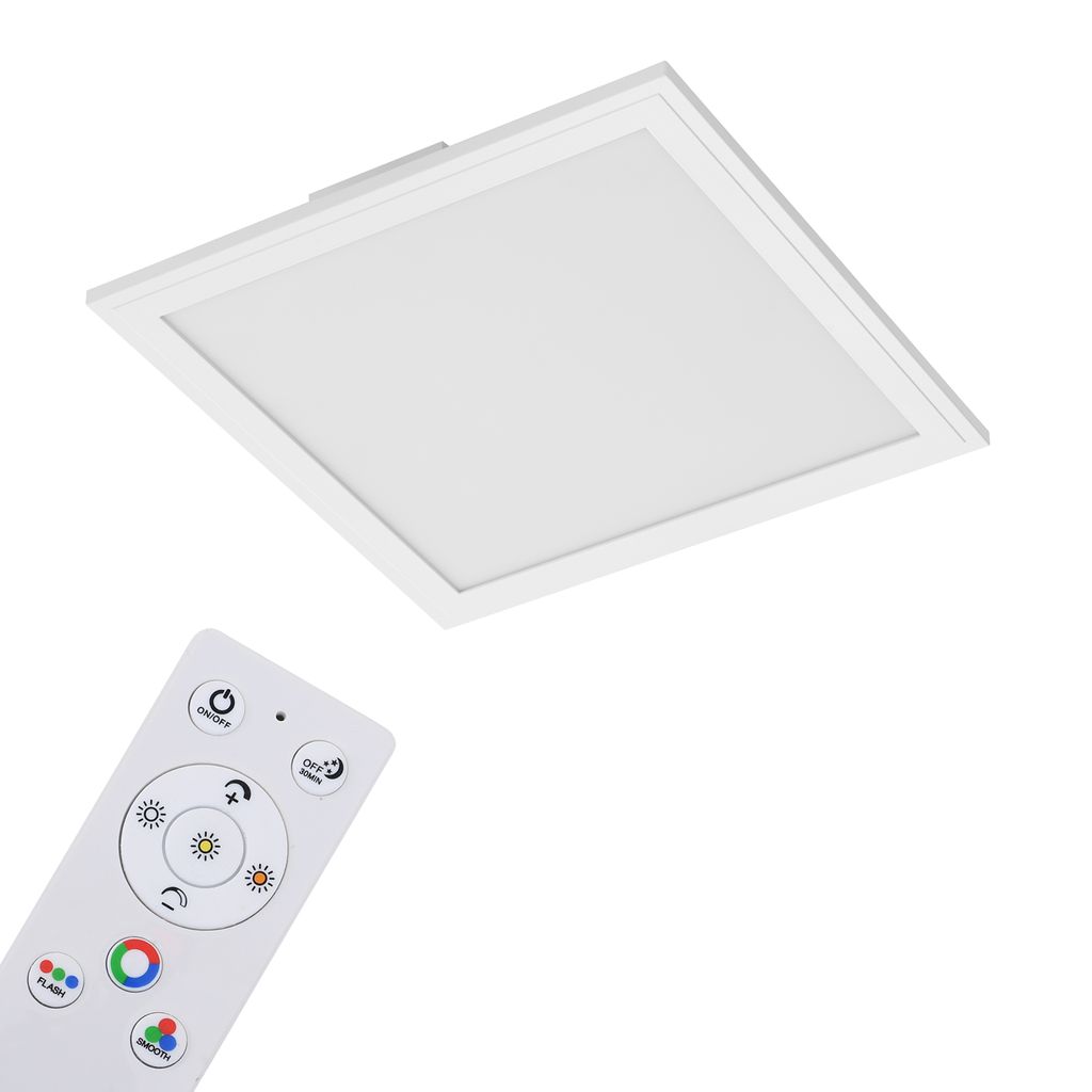 RGB Farbwechsel LED Panel, 29,5 cm, 1800 LUMEN, Weiß