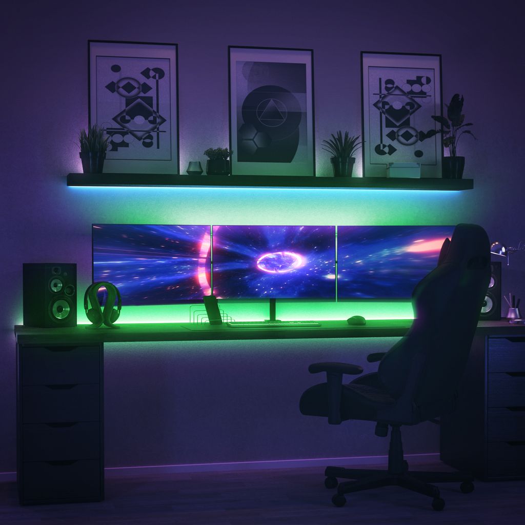 5m LED tape strip RGB stripe light strip 230V