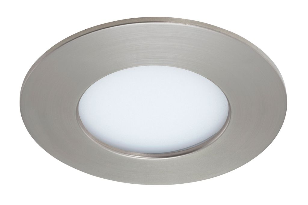 LED Einbauleuchte, Ø 8,5 cm, 5,5 W, Matt-Nickel