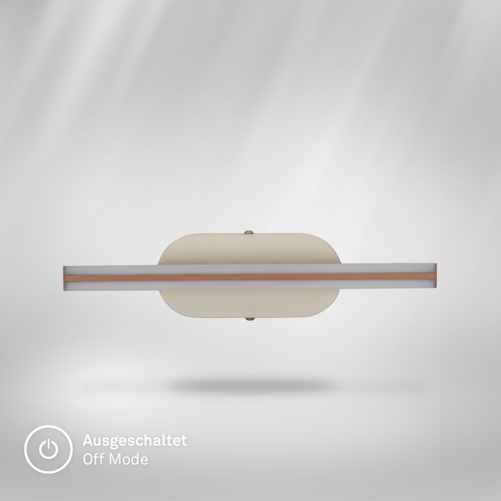 Ruth Wandlampe - 7W, 600lm, LED, Warmweiß, Warm Grey-Coffee