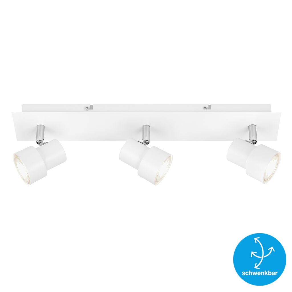 LED Deckenspot Deckenlampe 3xGU10 Strahler dreh- & schwenkbar 5 W Briloner 2