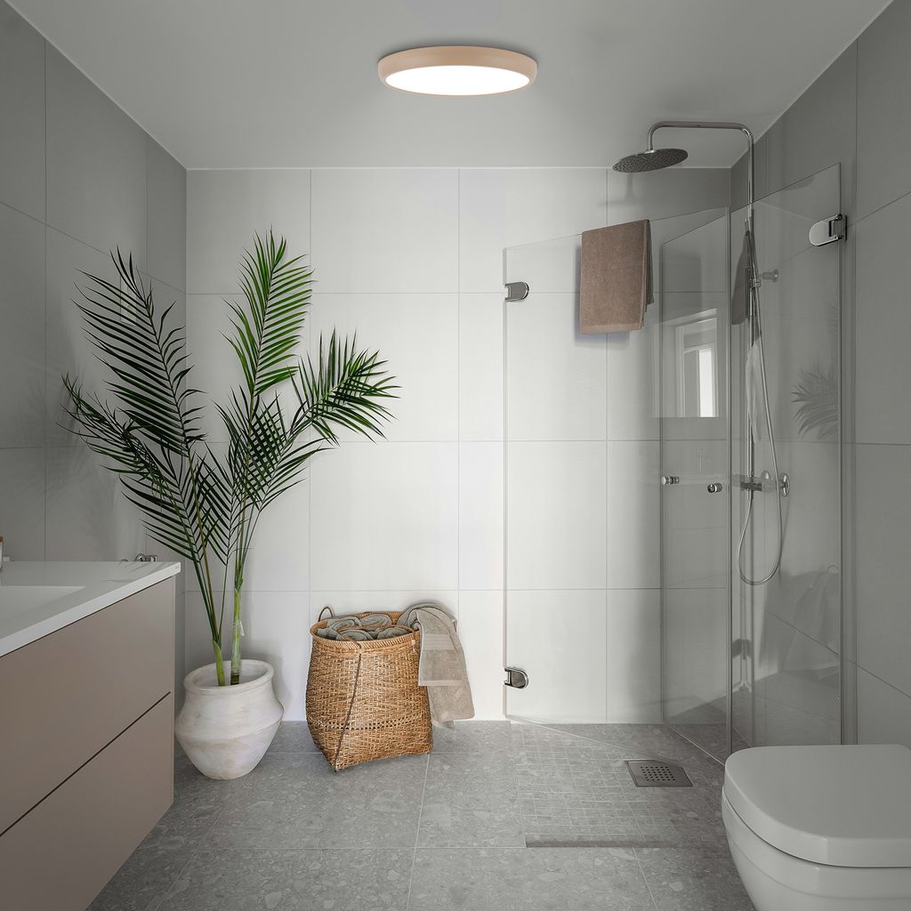 Navaro Deckenleuchte Ø37,5 cm - 24W, 2900lm, Neutralweiß, IP44, Beige