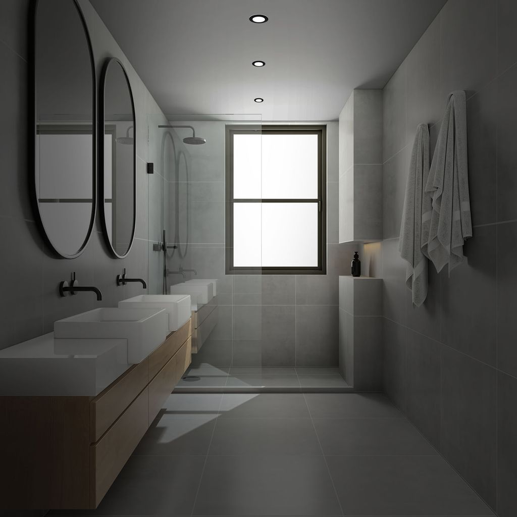 LED Einbauleuchten Bad 3x5W dimmbar Fernbedienung IP44 schwarz Ø9.2cm Briloner 8