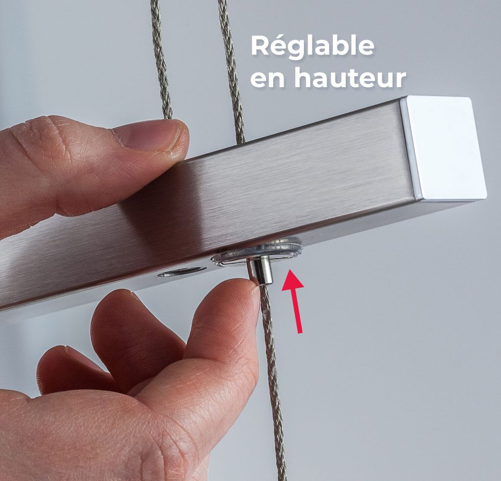 Pendelleuchte - 16W, 1750lm, LED, höhenverstellbar, dimmbar, warmweiß, matt-nickel