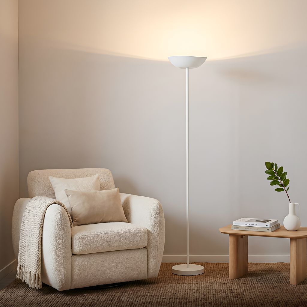 Briloner Estate LED Stehlampe kabellos, Dimmbar, Touch, Weiß