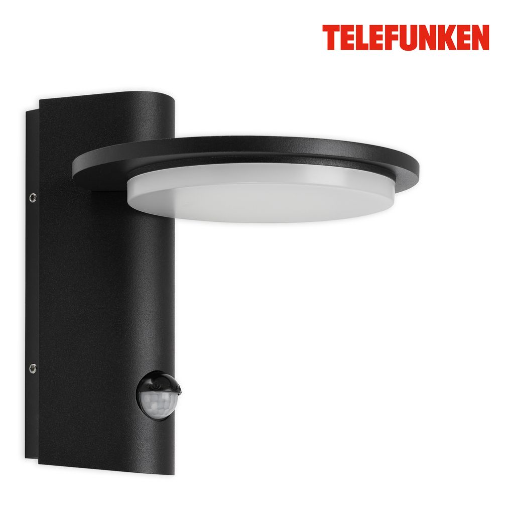 TELEFUNKEN LED Außenleuchte 18,7 cm 10W 1200lm schwarz