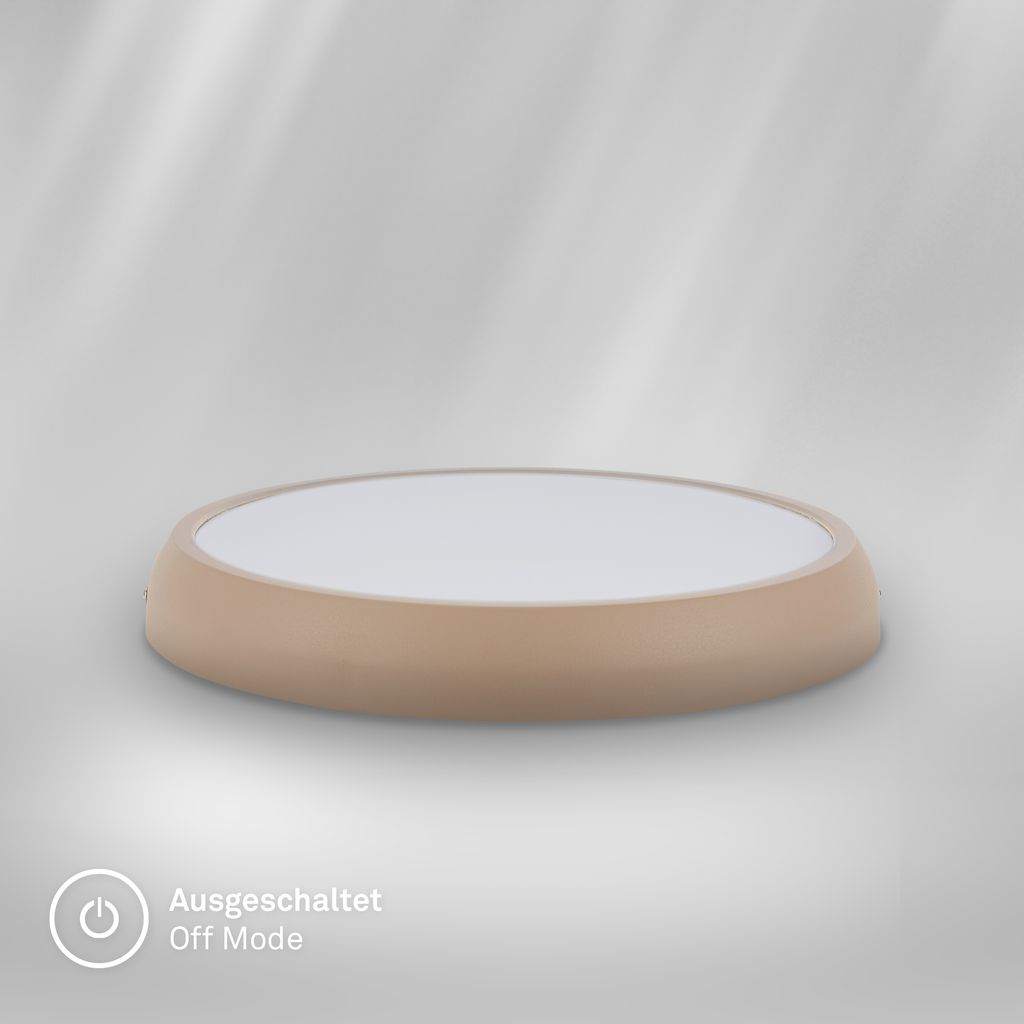 Navaro Deckenleuchte Ø27,5 cm - 18W, 1900lm, Neutralweiß, IP44, Beige