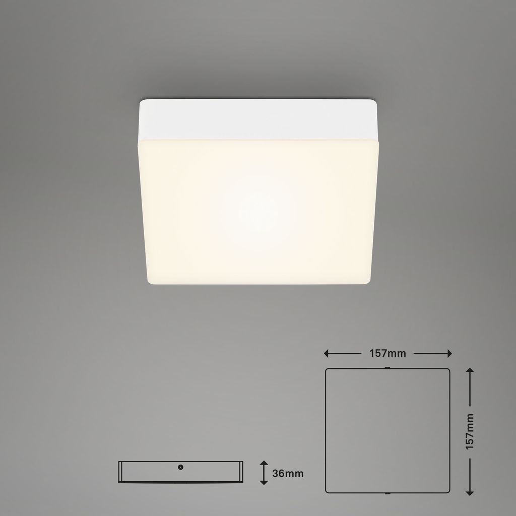 LED Aufbauleuchte Aufbaulampe 3000K IP20 11W weiß Metall-Kunststoff Briloner 21