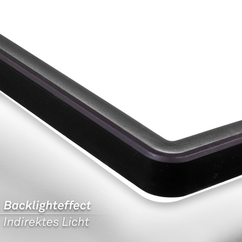 Tava A LED Deckenlampe 98cm, mit EEK A Lichtquelle*, Backlight, Schwarz