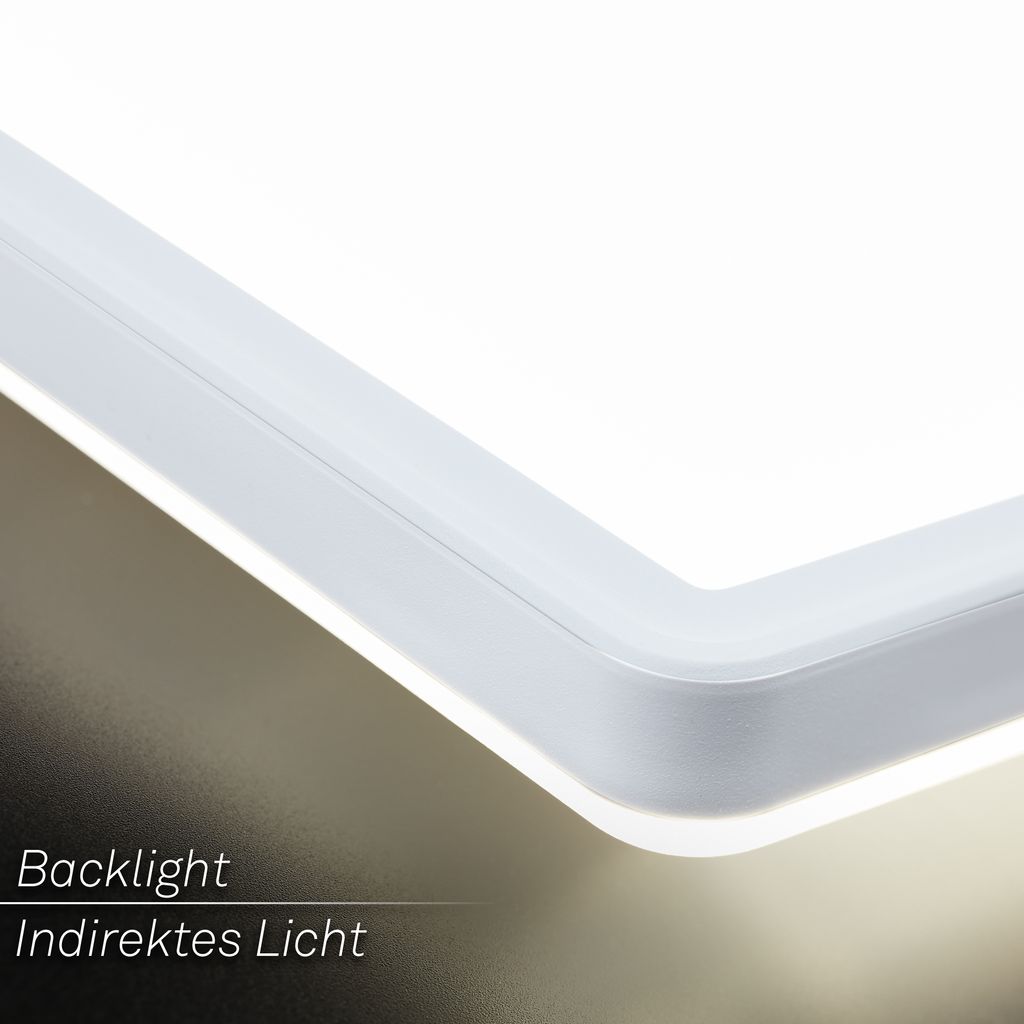 Briloner Tava LED Deckenlampe 98cm, Dimmbar, Fernbedienung, Weiß
