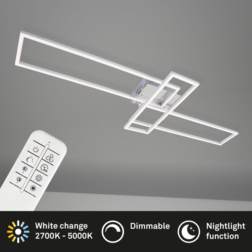 LED CCT Frame 110 cm 2x19W 2300lm chrome